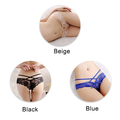 beigeblackblue UG, сексуальные женские трусики, кружевные, низкая посадка, одноцветные, сексуальные трусы, женское нижнее белье, штаны, Дамское кружевное белье, женские стринги - Цвет: beigeblackblue