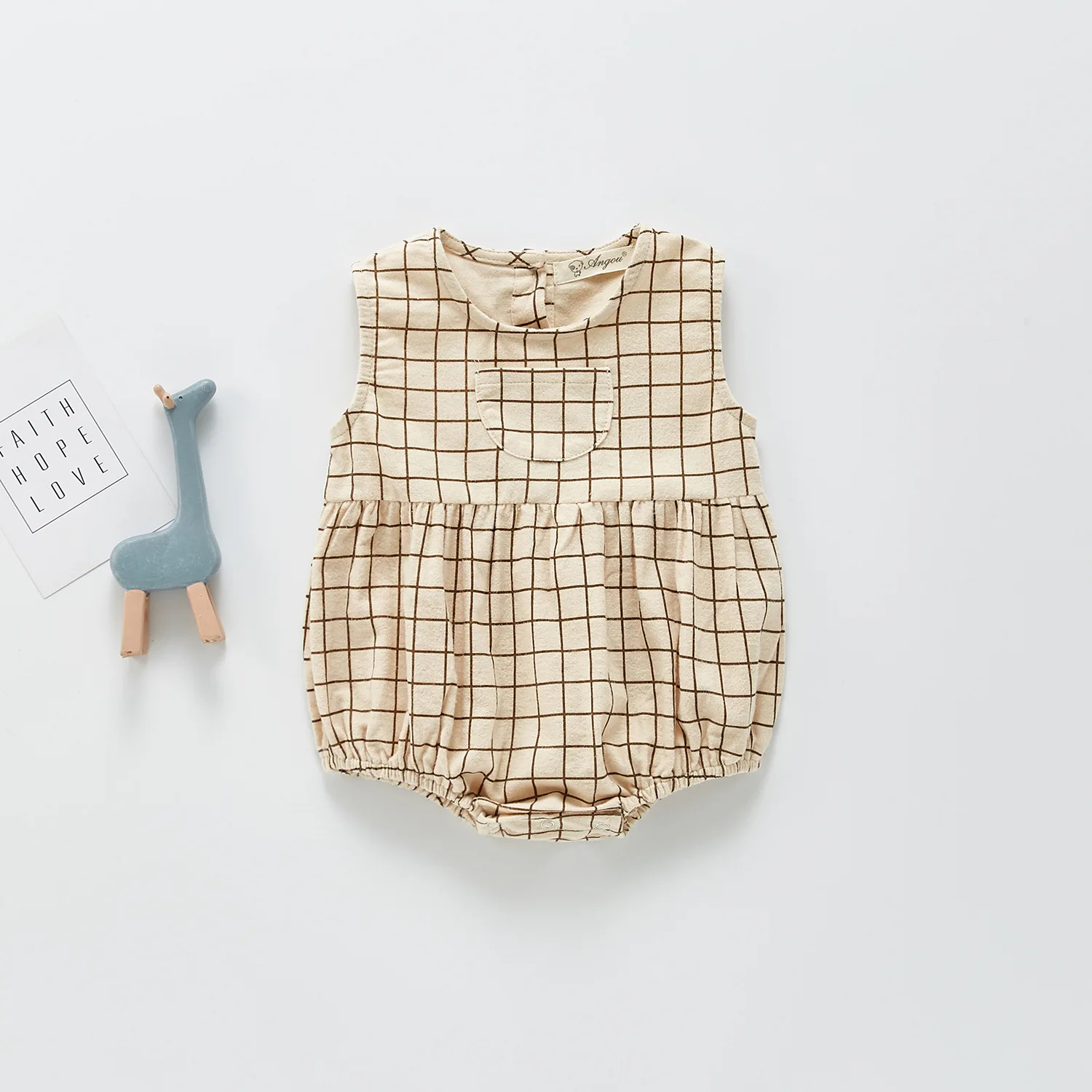 

Baby Summer Clothing Sleeveless Baby Bodysuits Baby Girls Denim Bodysuits Boys Jumpsuit Baby One Piece Onesie