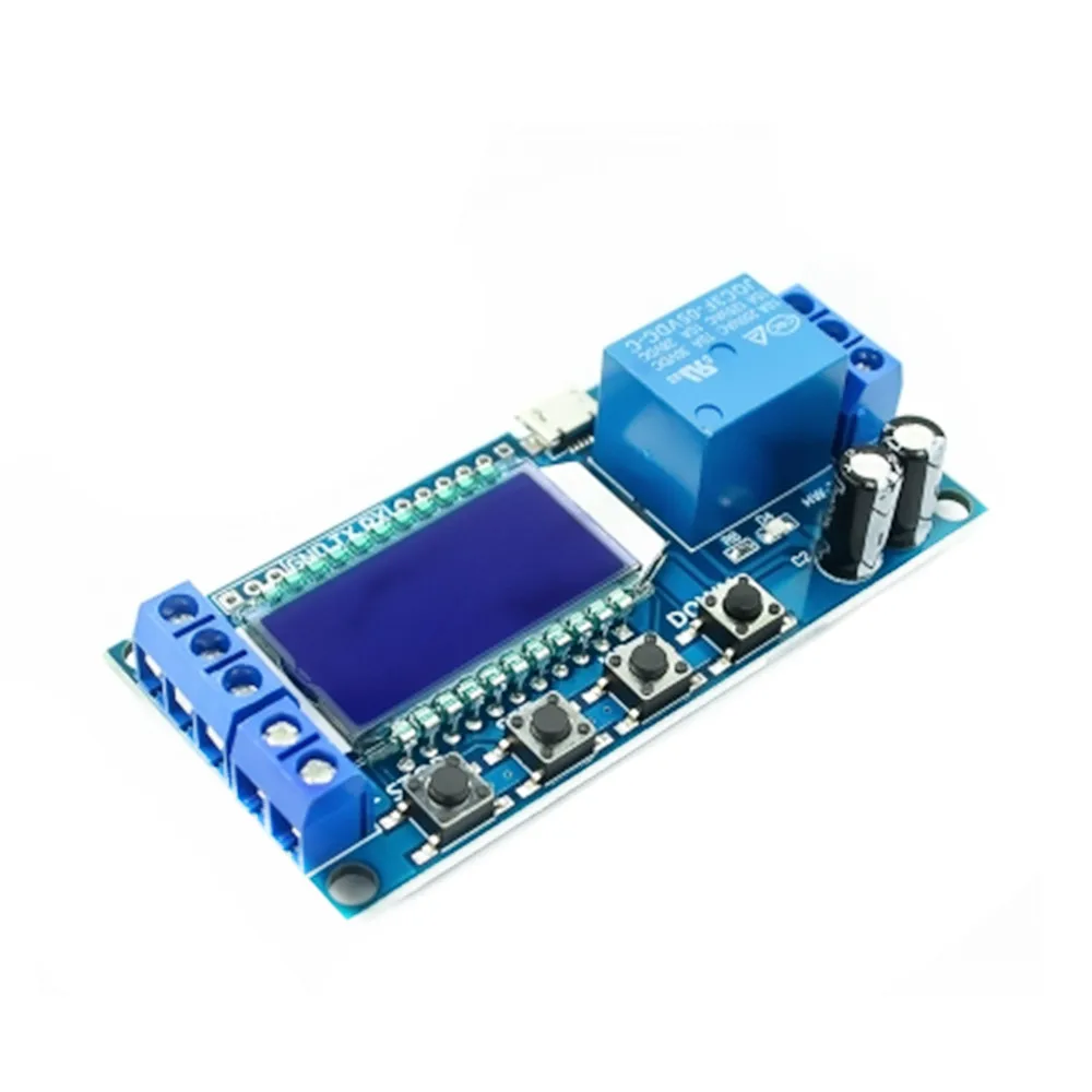 Один релейный модуль задерживает выключение питания Срабатывает задержка цикл