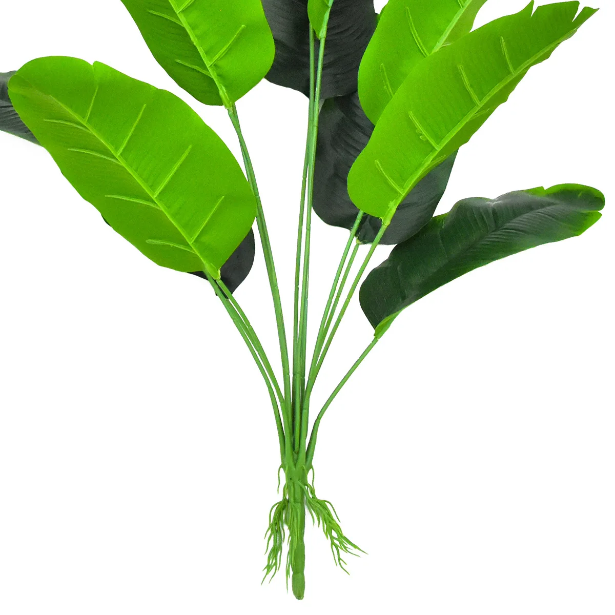 Искусственное зеленое растение с корнем банана и листьями | Дом сад