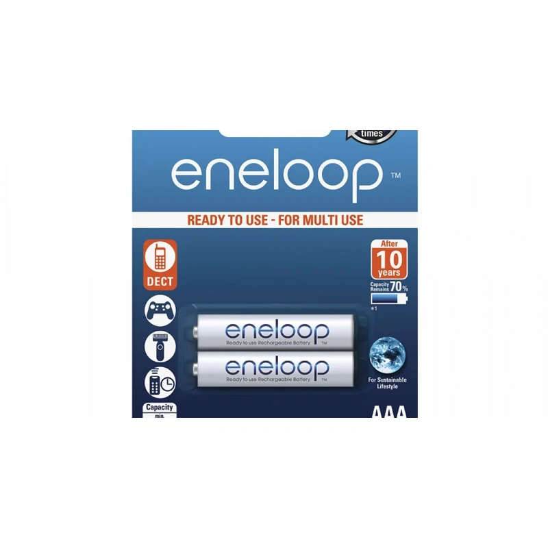 Аккумуляторы Panasonic eneloop (AAA) BK-4MCCE/2BE 2 шт | Электроника