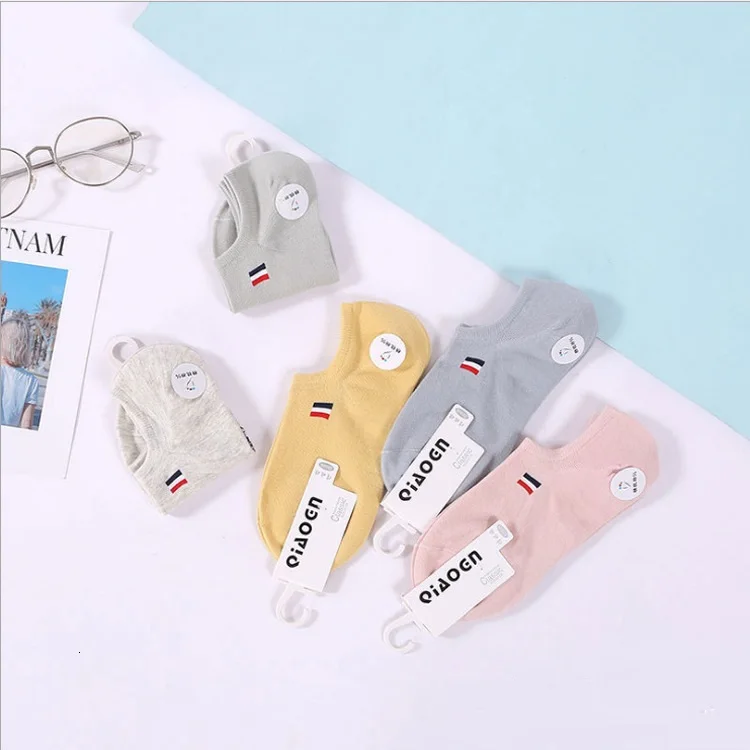 

2020 Hot lady solid printing socks personality funny socks ankle socks kawaii lovely socks