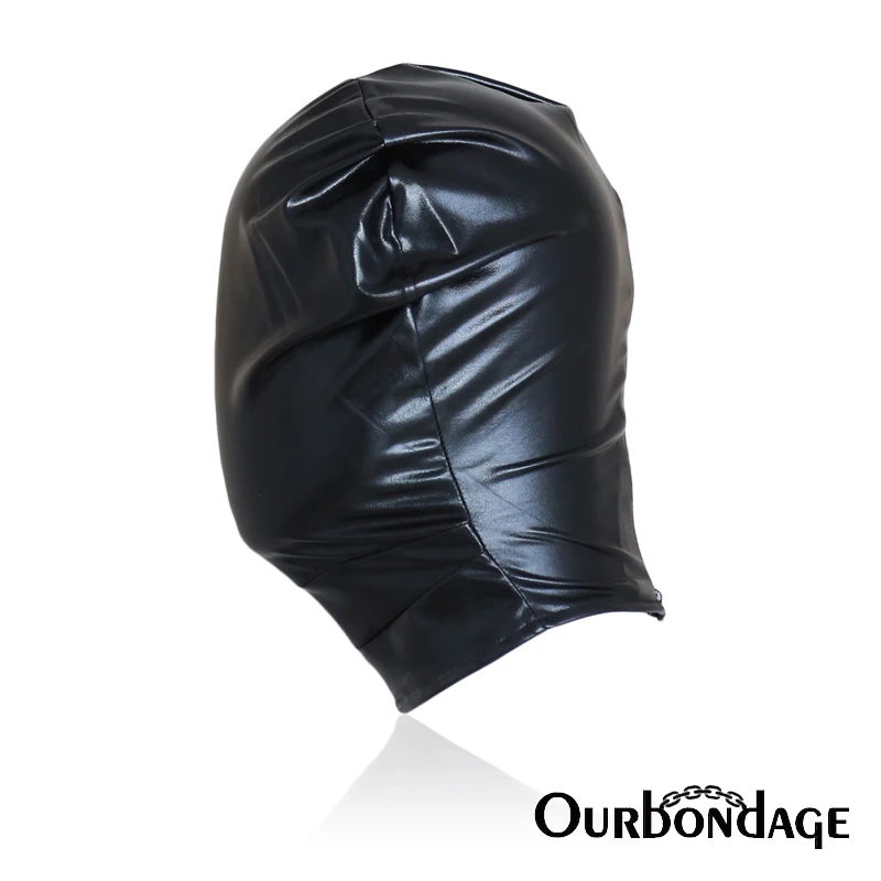 Ourbondage 2 Цвет Блестящий ПУ кожи головы средства ухода за кожей Шеи ограничения в