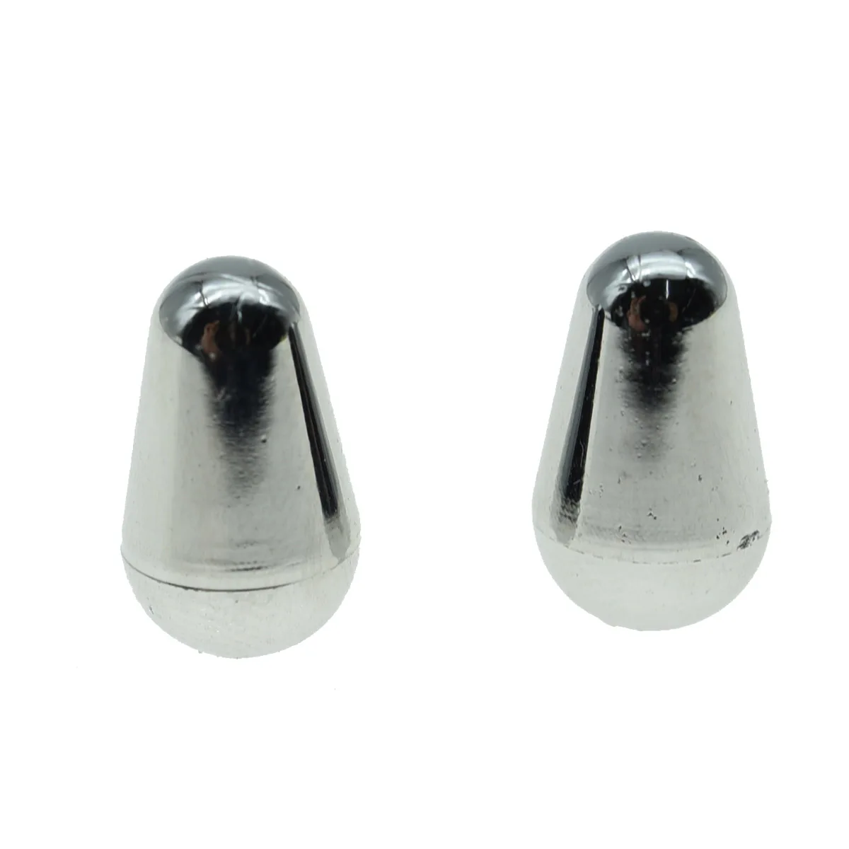

KAISH 2 Pcs Chrome ST Guitar 5 Way Switch Tip Switch Knob Cap fits For Fender USA for Strat