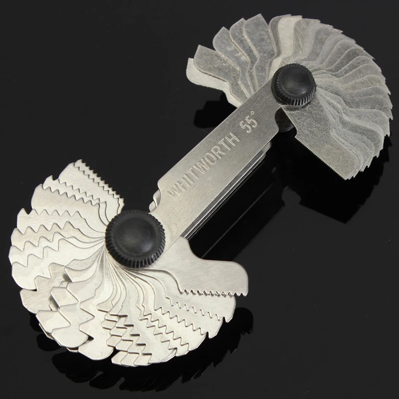60 Degree 52Pcs Steel Thread Measuring Gage Metric Whitworth Screw Pitch Gauging Lathe Tool | Инструменты