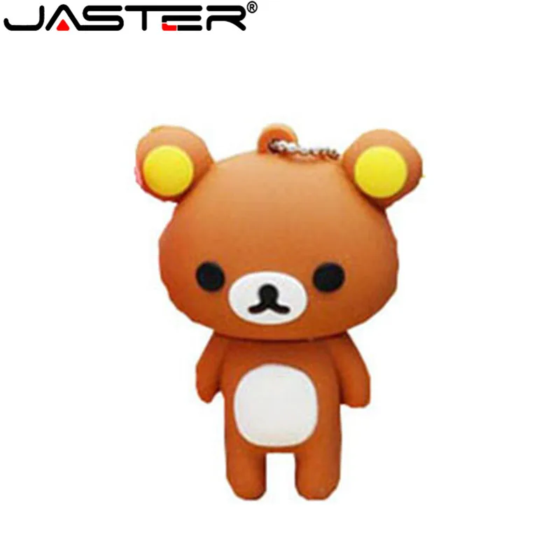 JASTER Lovely Медведь от pendrive цепочка для ключей Флеш накопитель 4gb/8gb/16gb/32gb/64gb карту