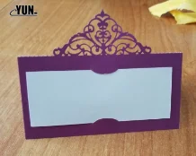 10 шт. лазерная резка сиденье карты винтажные настольные номер визитная карточка