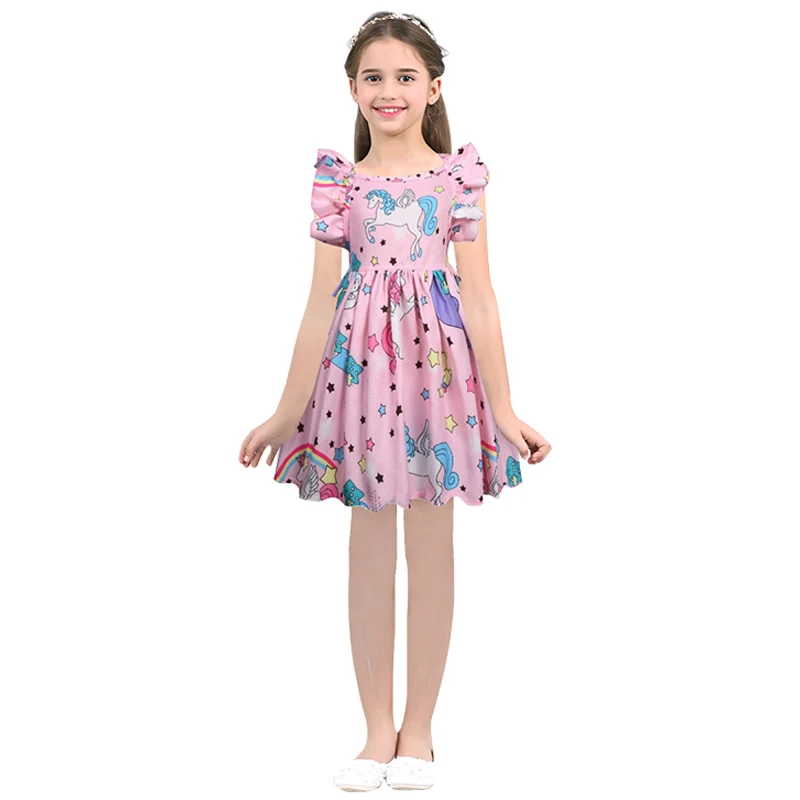 Kids Princess Dress Casual For Dinosaur Children Summer Dresses Girls Toddler | Детская одежда и обувь