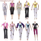 1 комплект одежды ручной работы в разных стилях, повседневная одежда, блузка, жилет, штаны + топы, одежда для девочек, аксессуары для кукол, подарок