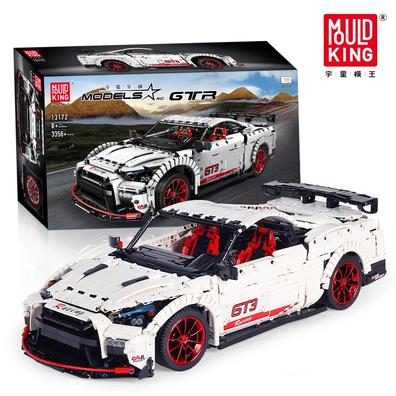 Пресс форма для King 13172 Nissaning GTR автомобиль модель совместима MOC 25326 строительные