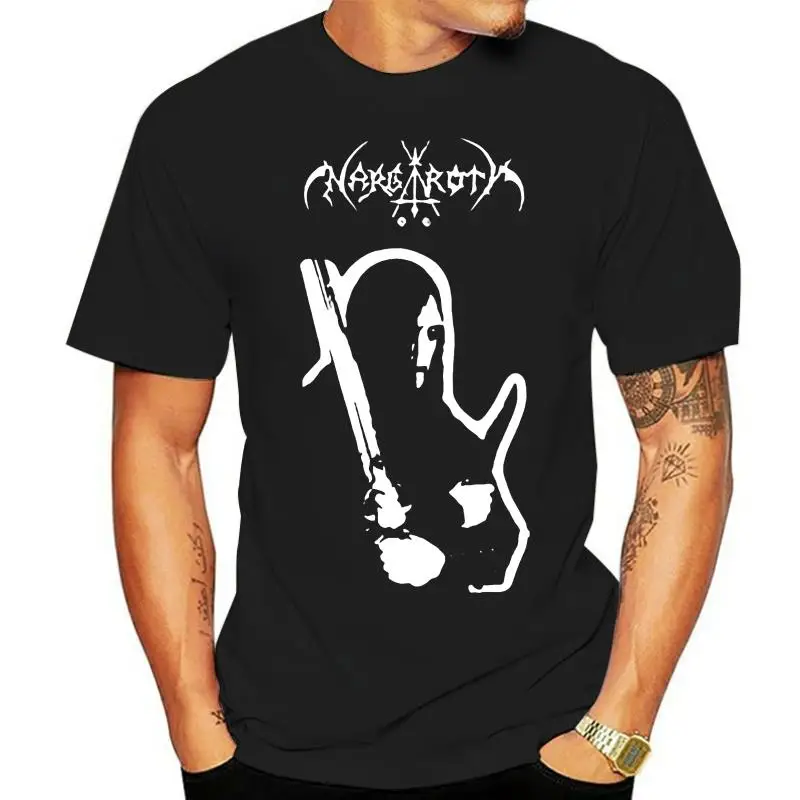 

Новая немецкая черная металлическая хлопковая Футболка NARGAROTH 100%