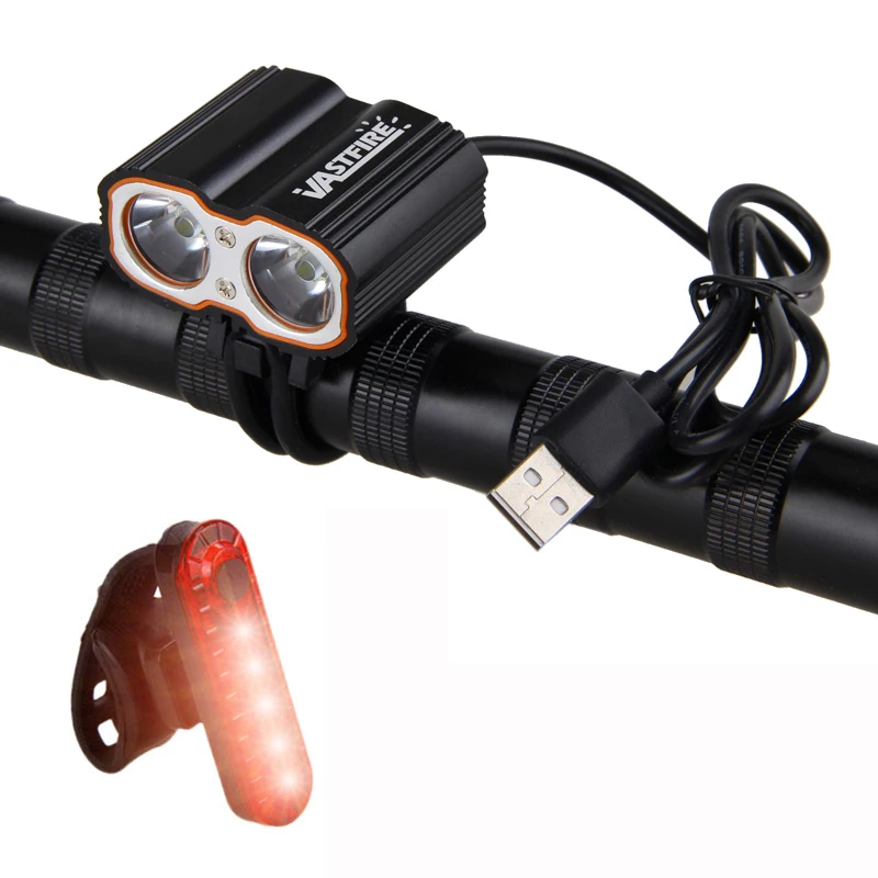 Фара велосипедная Передняя светодиодная 2 в USB 5 В 6400 мА ч|bike headlight usb|bicycle lampbike |