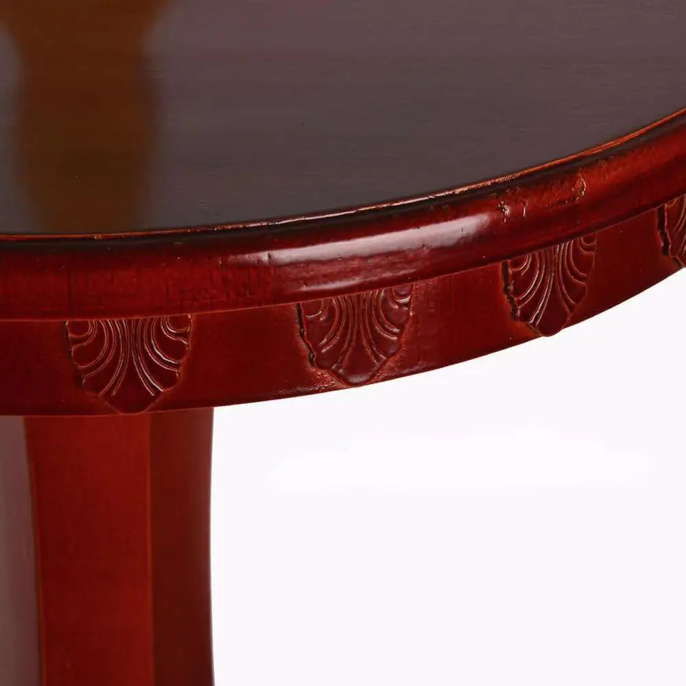 Рельефный круглый плавающий стол с антигравитационной коробкой + подсвечник