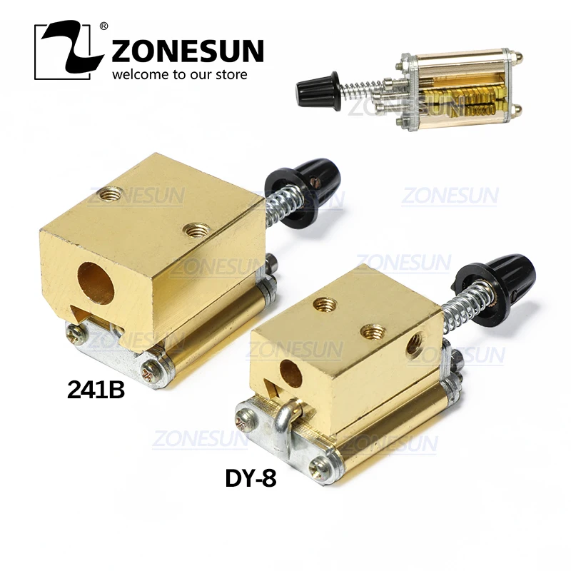 

ZONESUN Mould holder of ribbon printer DY8 HP241 coding device heat head of stamping printer heat block printer letter die cave