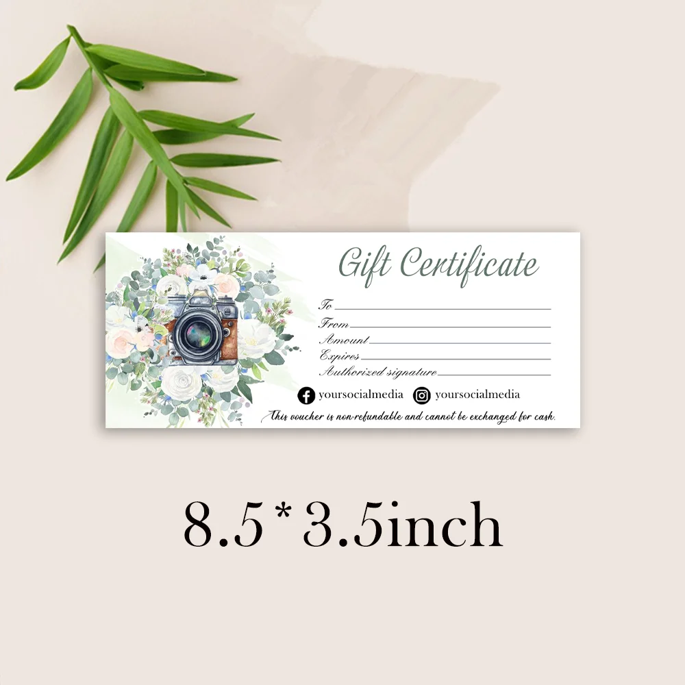 

Personalized Gift Voucher Photography Gift Voucher Gift Voucher Photo Meeting Gift Voucher Card