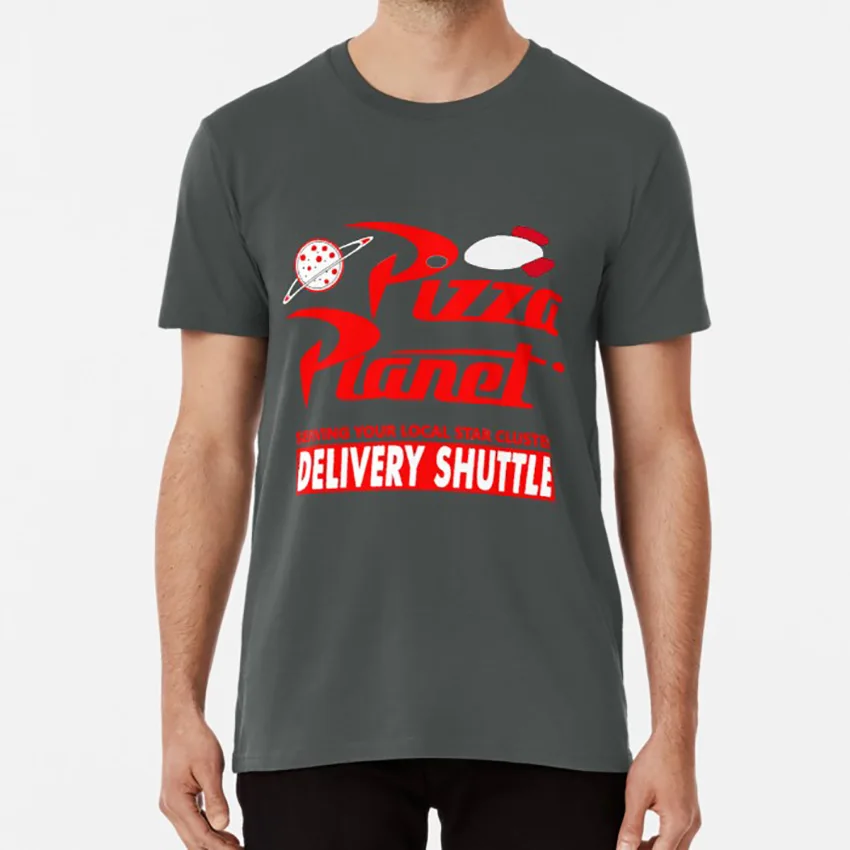 Пицца планета футболка пицца История игрушек Базз Лайтер Вуди Энди Мистер