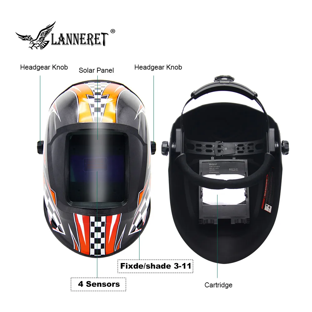 LANNERET MMA MIG TIG Сварочная маска сварочный шлем Eagle для сварочного аппарата пайки