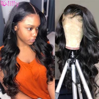 ulilly body wave 13x6 transparent lace front human hair wigs lace frontal wigs remy brazilian human hair wig for biack women