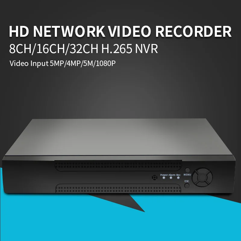 

Сетевой видеорегистратор 5MP 32CH 1080P 8CH 4K CCTV H.265 NVR Onvif 2,0 для IP-камеры 2 SATA XMEYE P2P Cloud