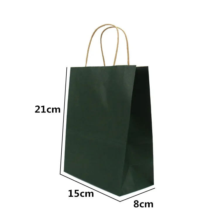 

20 Pcs/lot Gift Bags With Handles Multi-function High-end Purple Paper Bags 4 Size Recyclable Bags Environmental Protection Bag
