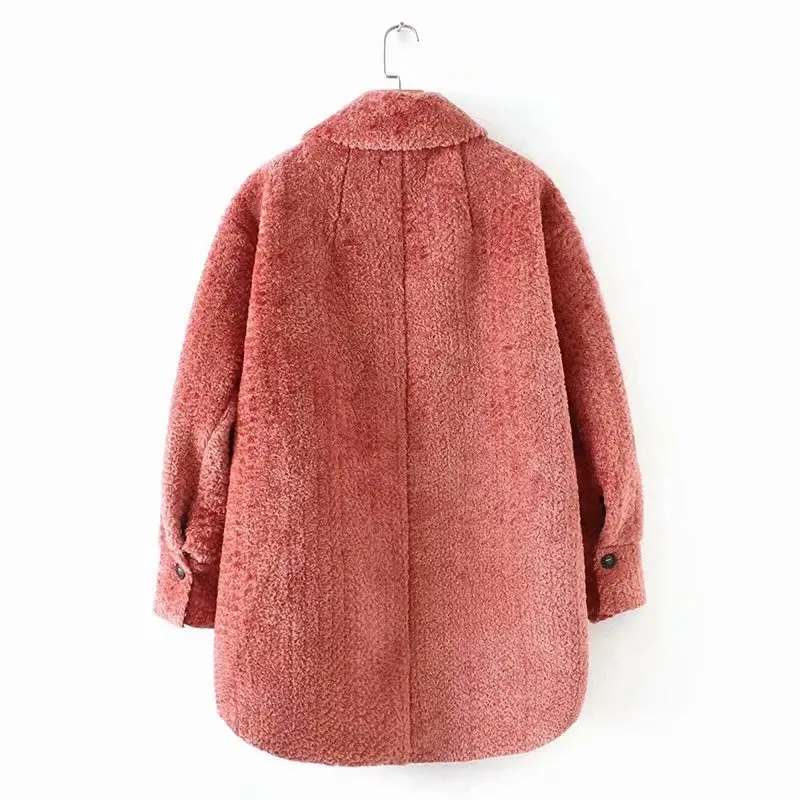 Woah 2019 SD2 ms - 6094-85 European and American wind new fleece jackets thickening shirt | Женская одежда