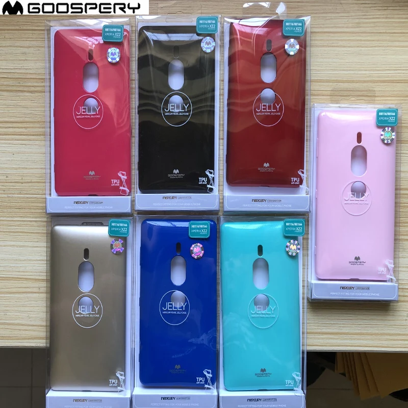 Оригинальный мягкий гибкий чехол Mercury Goospery из ТПУ с жемчугом для Sony XPERIA XZ2