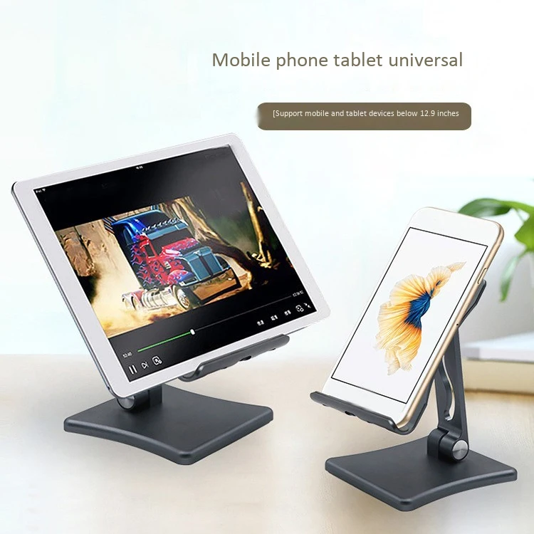 phone stand folding mobile phone holder metal adjustable live universal desktop mobile phone holder for phones tablets free global shipping