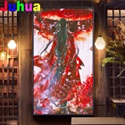Алмазная живопись Тянь Гуань Ци фу, 3d Вышивка крестом, алмазная вышивка, мультяшный аниме-узор, крыльцо, вертикальная версия декора,