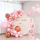 Прозрачные коробки с буквами A-Z, коробка с воздушными шарами с именем ребенка, украшения для вечеринки в честь первого дня рождения ребенка, для девочек и мальчиков