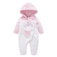 honeyzone winter warm breathable newborn baby girl clothes pijama bebe recien nacido penguin hairy romper infant girl outfit