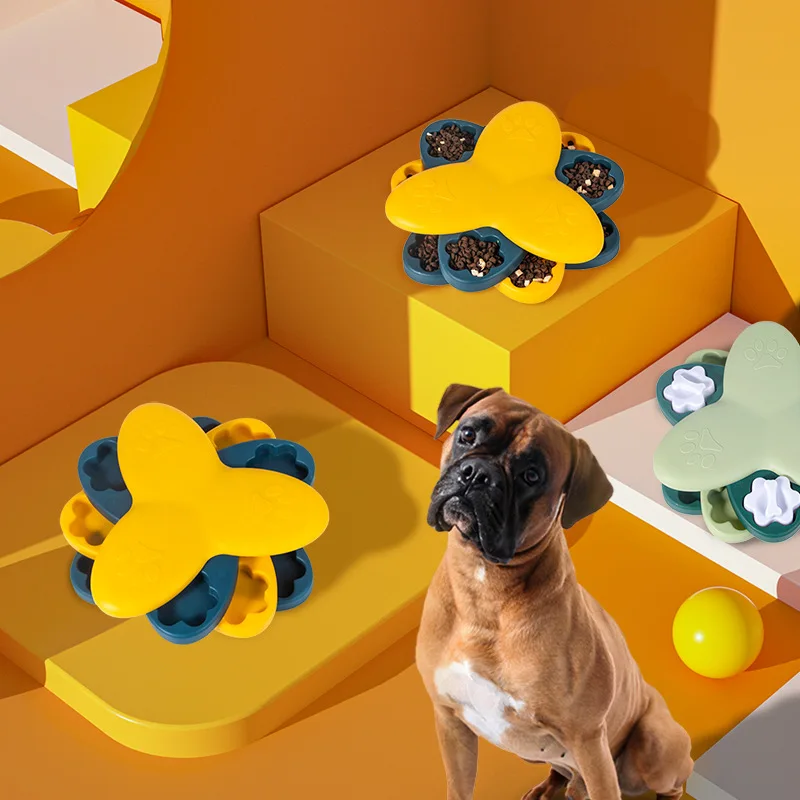 

Pet Interactive Educational Toys Large and Small Dog Toys Durable Training Educational Smart Dog Toys Feeding Turntable Toys