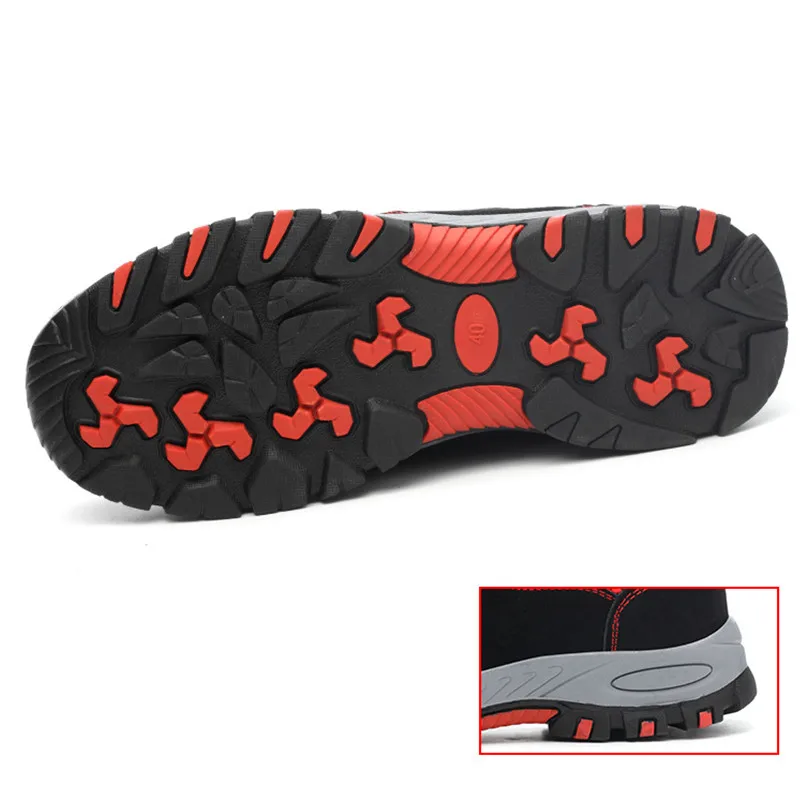 

Men Casual Breathable Steel Toe Caps Work Safety Shoes Anti-pierce Building Site Worker Security Shoes Big Size