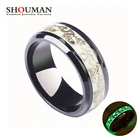 Кольцо SHOUMAN, светящееся в темноте, из нержавеющей стали
