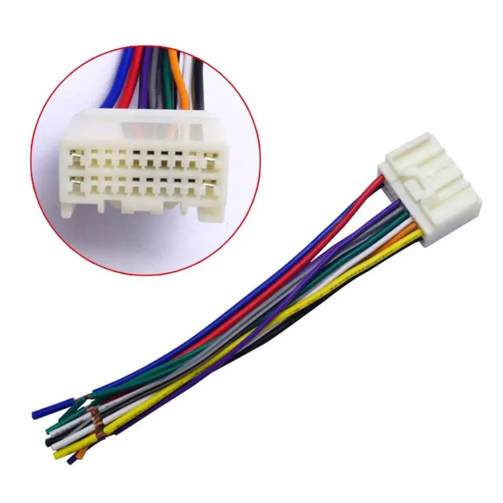 

For Mitsubishi ISO WIRING HARNESS radio plug lead wire loom connector adaptor