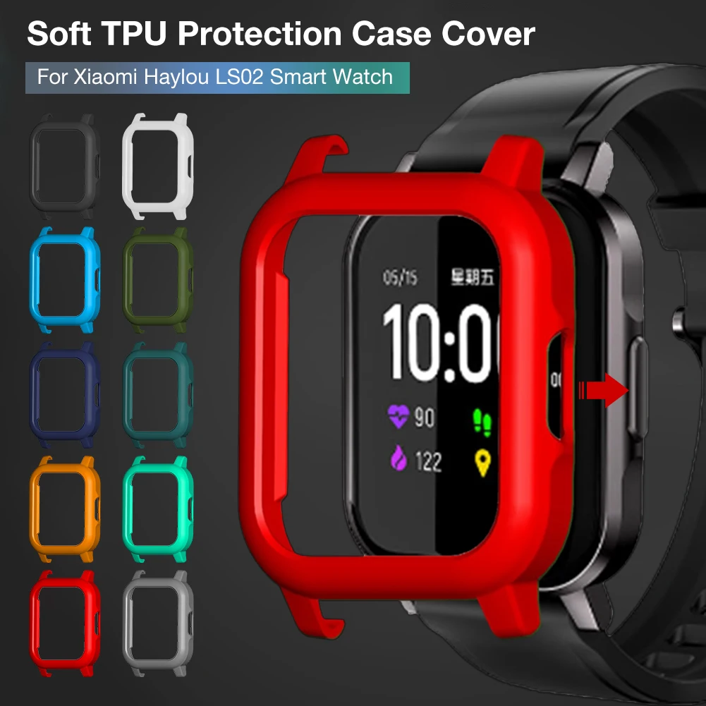 Protective Case Soft TPU Protection Cover For Xiaomi Haylou LS02 Smart Watch Ring Bracelet | Электроника