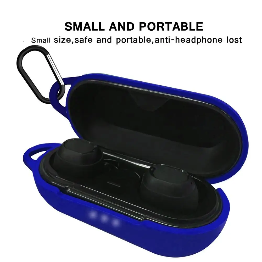 Чехол для Bluetooth гарнитуры противоударный силиконовый чехол наушников с крючком