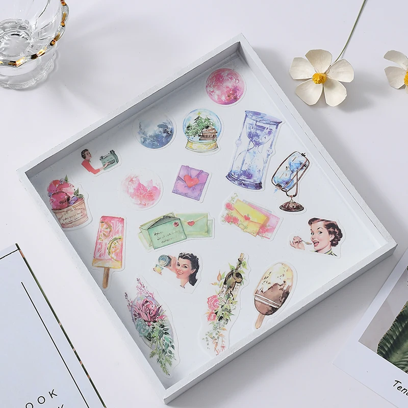 30 шт./1 упаковка милые канцелярские наклейки Единорог лед Лолли лазерный дорожный