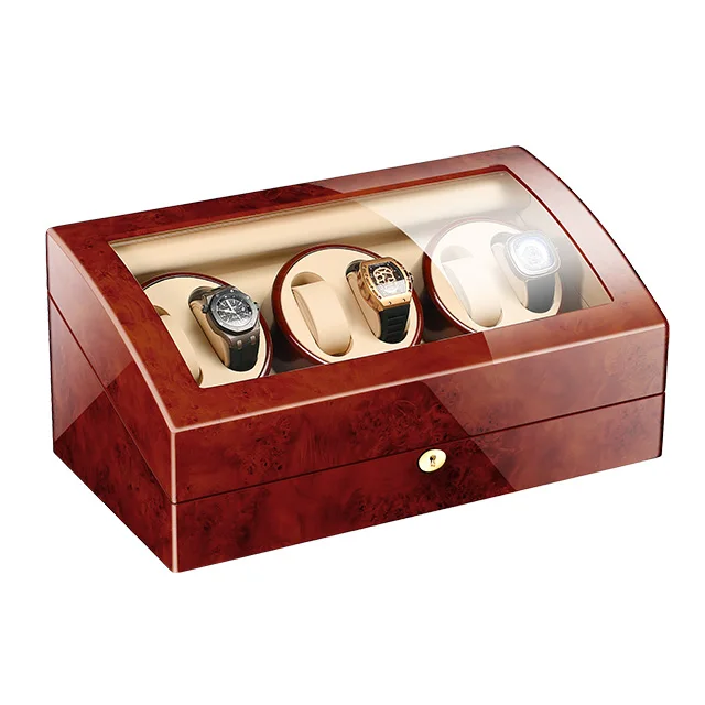 Темно коричневые часы мотора Mabuchi хранения для 6 + 7 механические коробка окно само