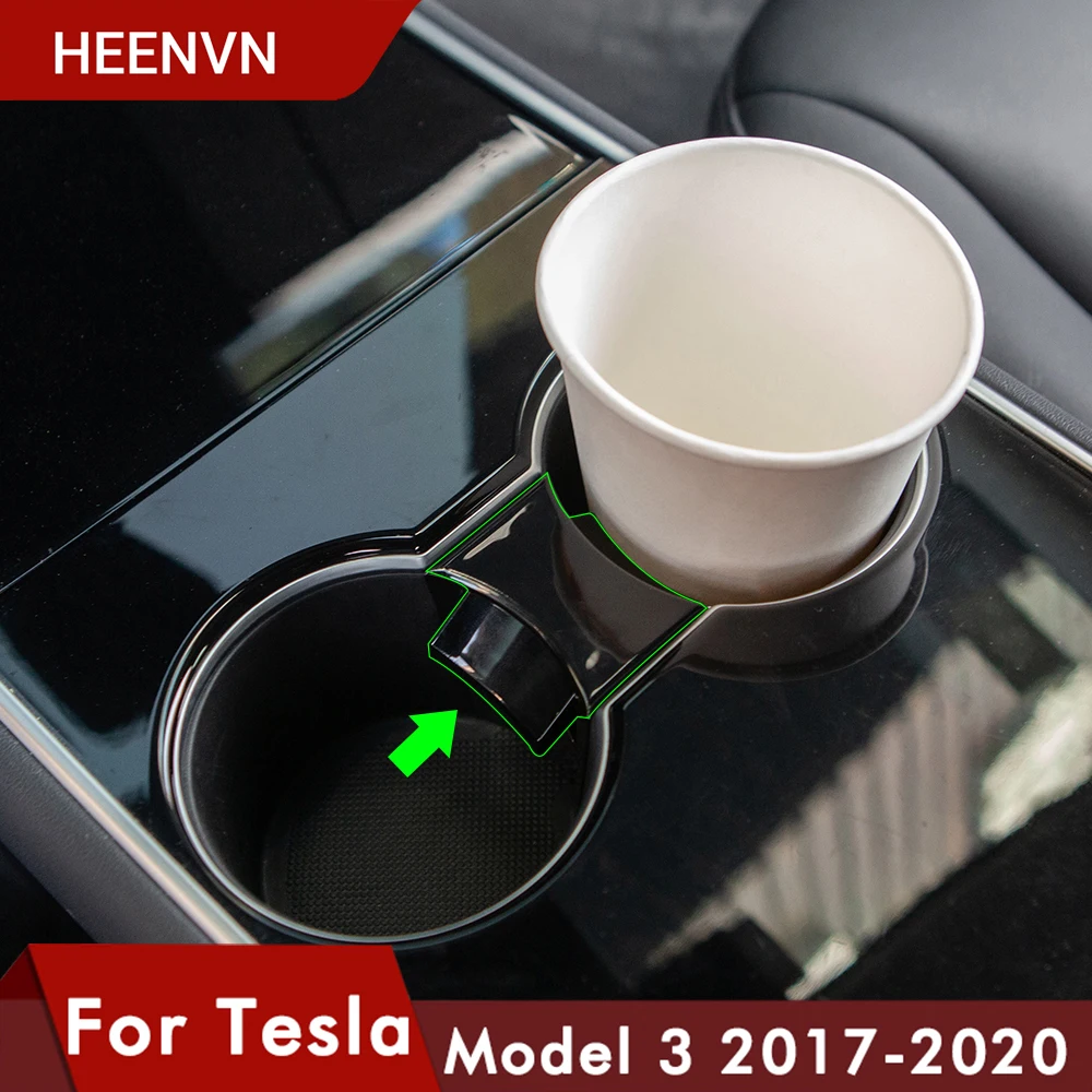 

Автомобильный держатель Heenvn Model3 зажим-подставка для чашек Автомобильный держатель для бутылки воды скользящий ограничитель зажим для Tesla модель 3 Аксессуары Модель три аксессуара 2020