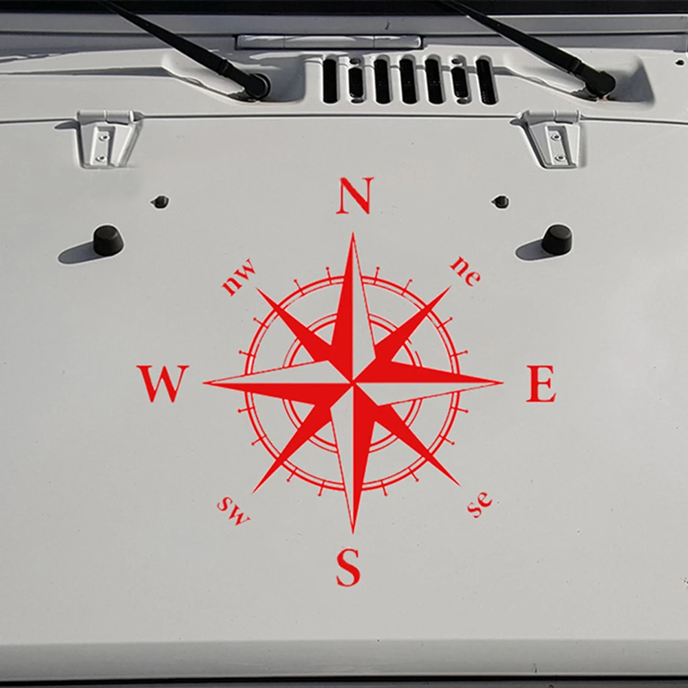 Наклейка на автомобиль с компасом и ПВХ для джипа внедорожника грузовика