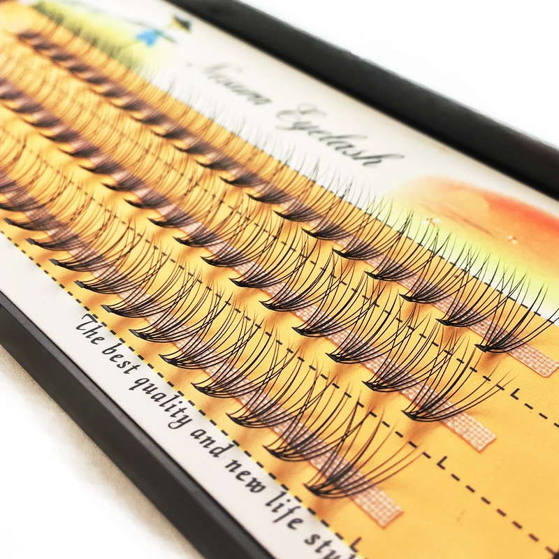 60 пряди ресниц для наращивания натуральные 3D тонкие|Накладные ресницы| |