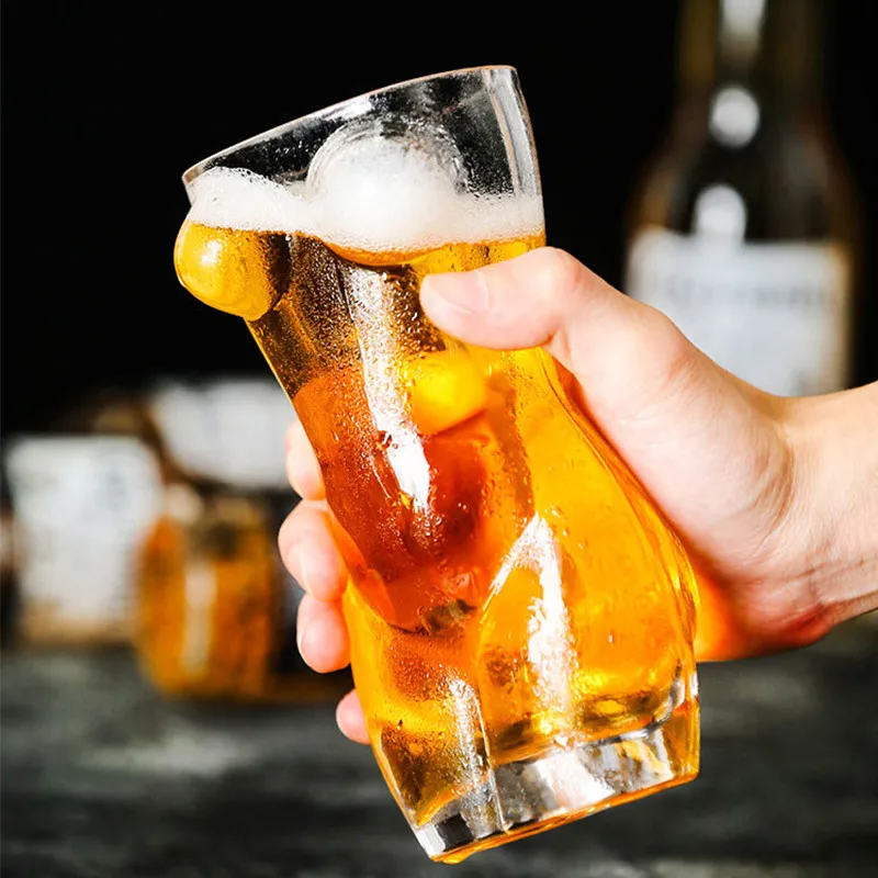 

Sexy Lady Men Body Shape Glass Cup Double Wall Whiskey Vodka Glasses Shot Big Chest Beer Creative Novelty Wine Cup 60-500ml
