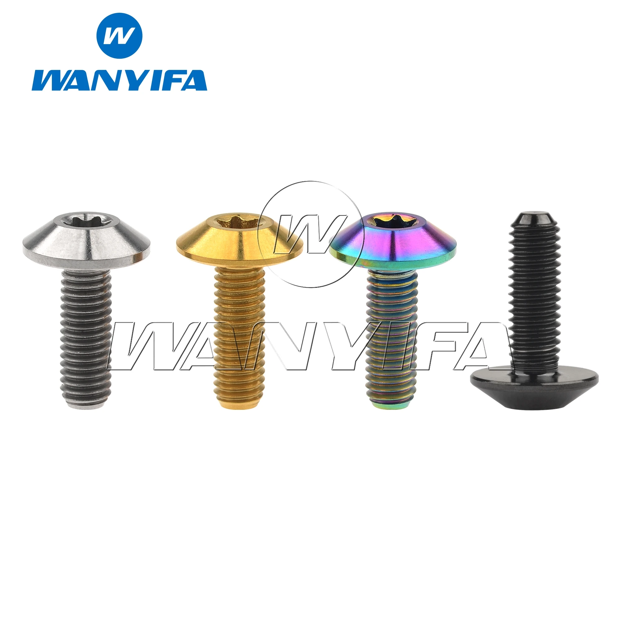 

Wanyifa Titanium M5x12 15mm Button Torx Head Bolt for Motorcycle Shell Screw