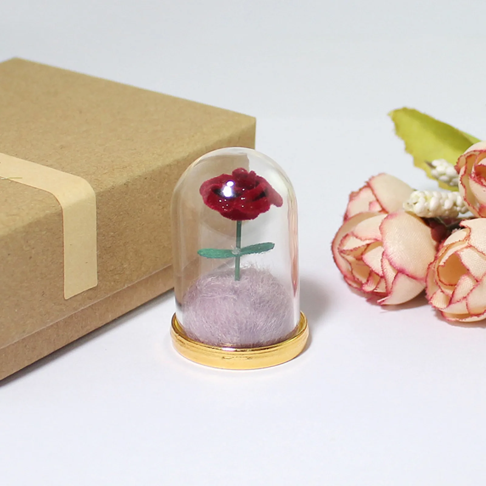 Бутылка для желаний 1 шт. миниатюрный стеклянный флакон с шариками разноцветный