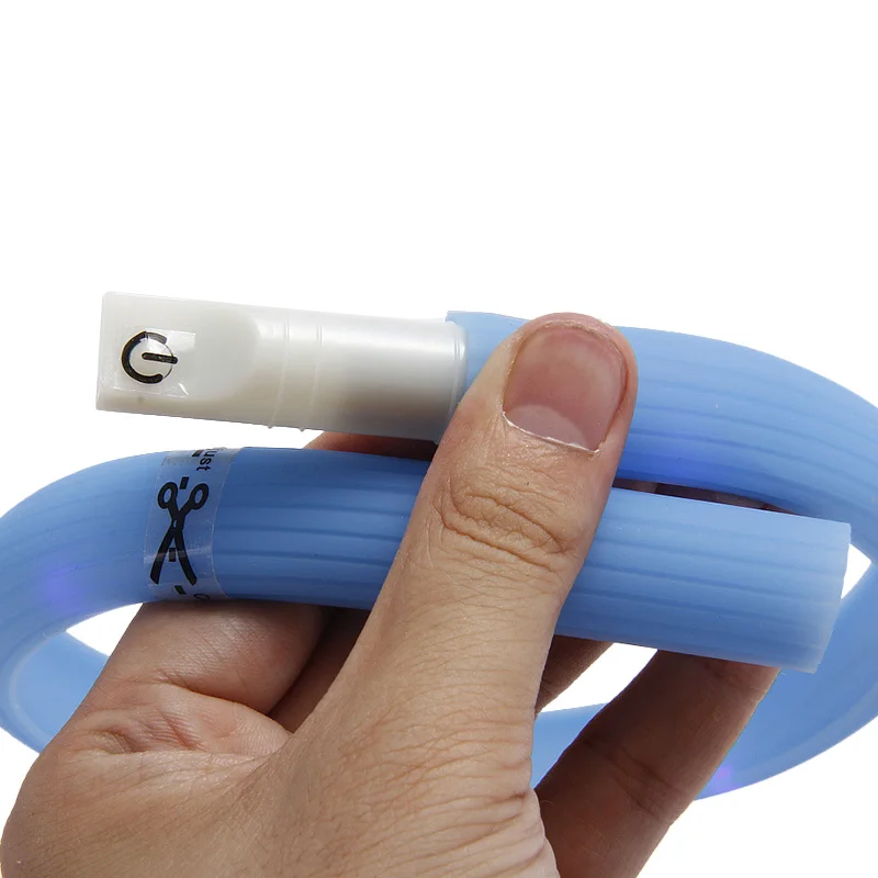 USB светодиодный перезаряжаемый ошейник для собак ночной ходьбы домашних