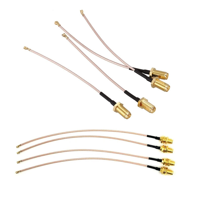 8x RF U.FL(IPEX/IPX) Mini PCI to RP-SMA Женский Wi-Fi коаксиальный фотокабель с низким уровнем