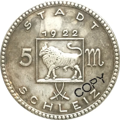 1922 немецкие 5 знаков копия монет|coin copy|coin coinscoin german |