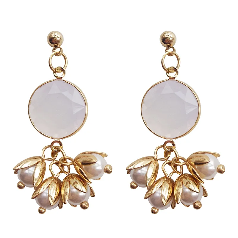 Японские натуральные весенние серьги-клипсы в виде леса серьги без проколов