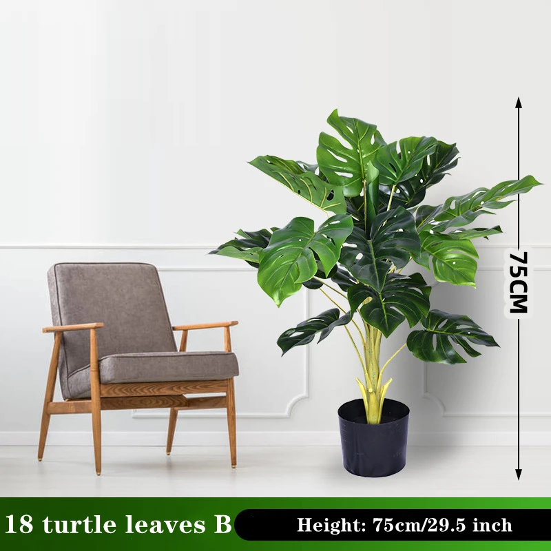 Искусственные растения деко пальма 120 см листья черепахи искусственное