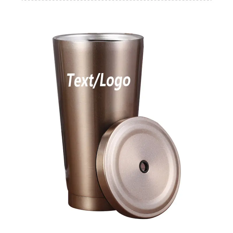 Модный дизайн кружка из нержавеющей стали с крышкой и соломинкой 500 мл кружки для